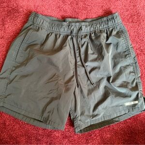 Hollister small black 5” swim trunks athletic shorts S